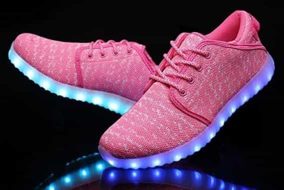 Led Shoes Women Pink Canvas - Image 2