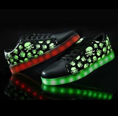 Led Shoes Black Kids Skulls - Image 3