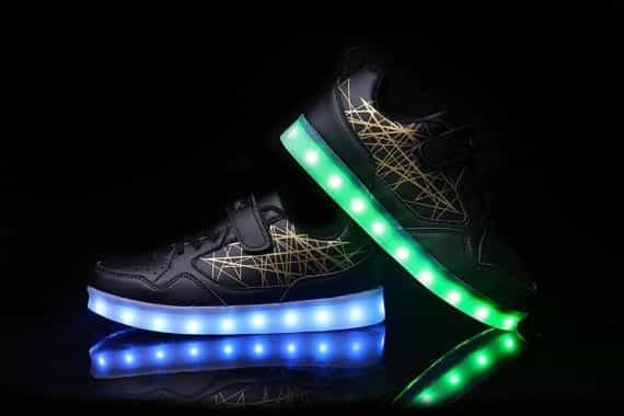 Led Shoes Kids Black Lazers Remote - Image 2