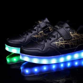 Led Shoes Kids Black Lazers Remote
