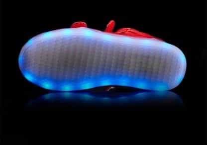 Led Shoes Red Kids Buckle - Image 4