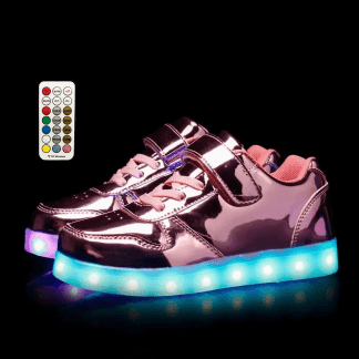 Led Shoes Kids Pink Platinum Strap