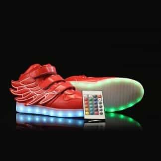 Bright Wings LED Shoes Kids Red Remote