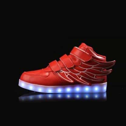 Bright Wings LED Shoes Kids Red Remote - Image 2