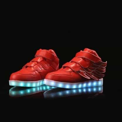 Bright Wings LED Shoes Kids Red Remote - Image 5