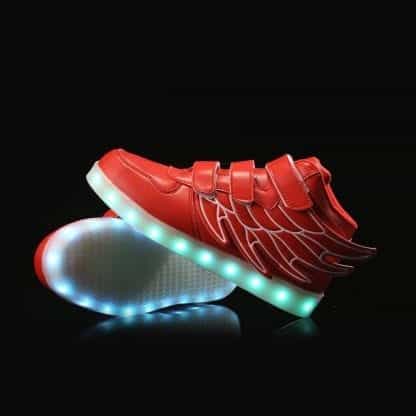 Bright Wings LED Shoes Kids Red Remote - Image 4