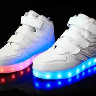 Bright Wings LED Shoes Kids White