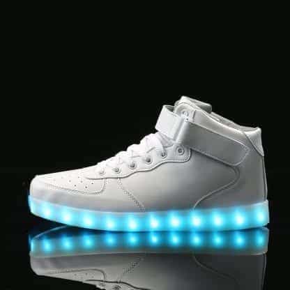 LED Shoes Mens White High Top - Image 5