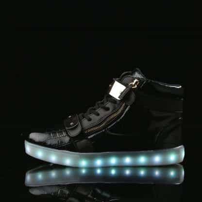 Led Shoes Black Men Buckle - Image 4