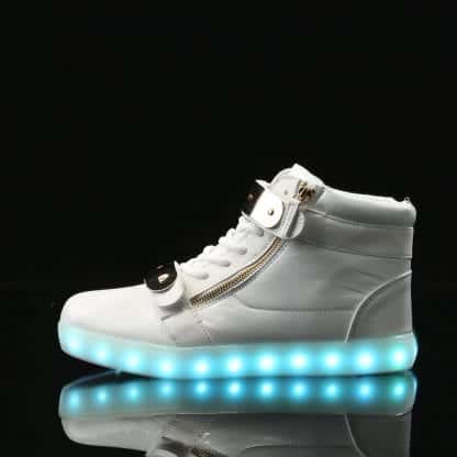 Led Shoes White Kids Buckle - Image 6