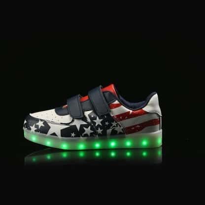 LED Shoes Kids Flag Straps - Image 5