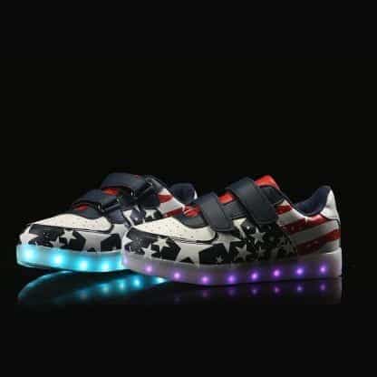 LED Shoes Kids Flag Straps - Image 4