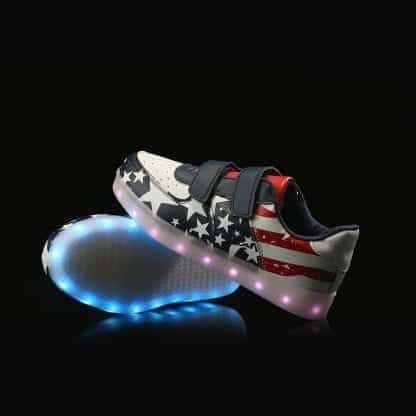 LED Shoes Kids Flag Straps - Image 3