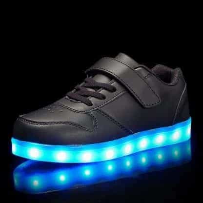Led Shoes Kids Black Platinum Strap - Image 5