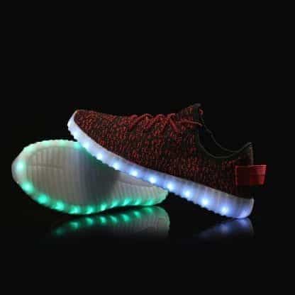 Light Up Trainers Kids Red Remote - Image 3
