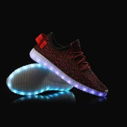 Light Up Trainers Kids Red Remote - Image 2