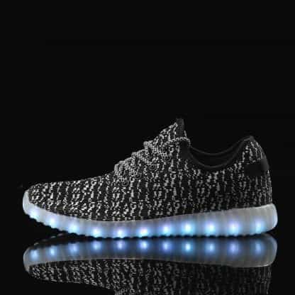 LED Light Up Trainers Women Black Remote - Image 3