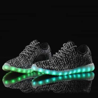 LED Light Up Trainers Women Black Remote - Image 4