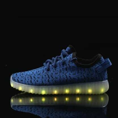 LED Light Up Trainers Women Blue Remote - Image 4