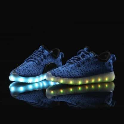 LED Light Up Trainers Women Blue Remote - Image 5