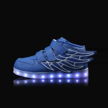 Bright Wings LED Shoes Kids Blue - Image 5