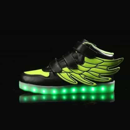Bright Wings LED Shoes Kids Green Remote - Image 6