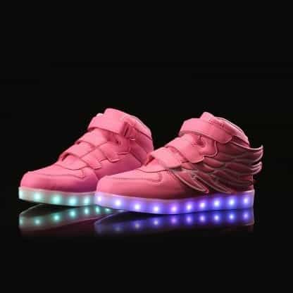 Bright Wings LED Shoes Kids Pink - Image 3