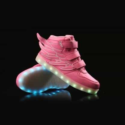 Bright Wings LED Shoes Kids Pink - Image 2