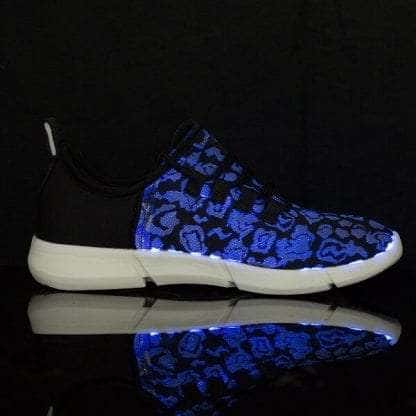 LED Shoes Women Black Fiber Optics - Image 4