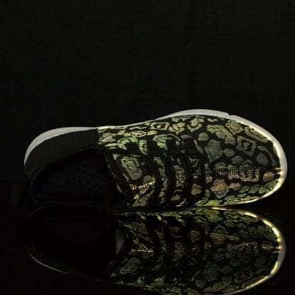 LED Shoes Women Black Fiber Optics - Image 3