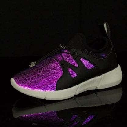 Led Shoes Black Mens Fiber Trainers - Image 2