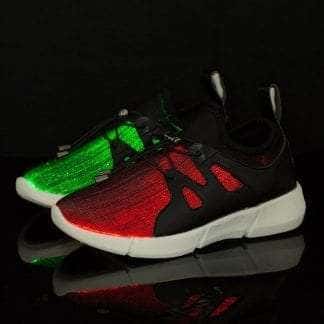 Led Shoes Black Mens Fiber Trainers