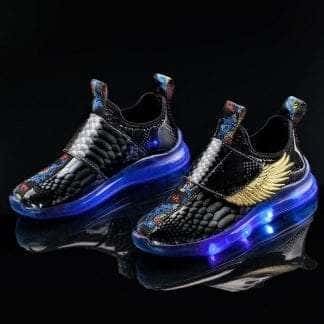 Led Shoes Black Kids Galaxy