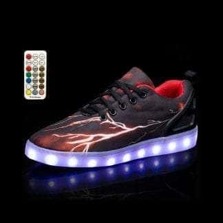 Led Shoes Black Mens Thunderbolt