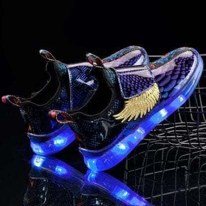 Led Shoes Blue Kids Galaxy - Image 2