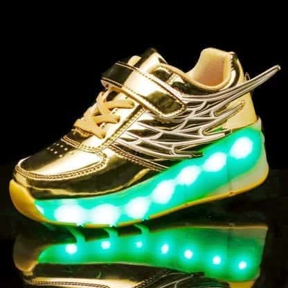 Bright Wings Gold Kids Rollers - Image 3