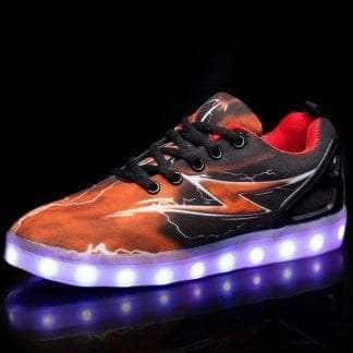 Led Shoes Red Womens Thunderbolt