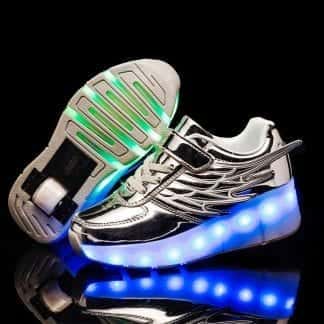 Bright Wings Silver Kids Rollers