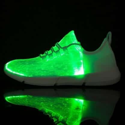 Led Shoes Kids White Fiber Optics - Image 6