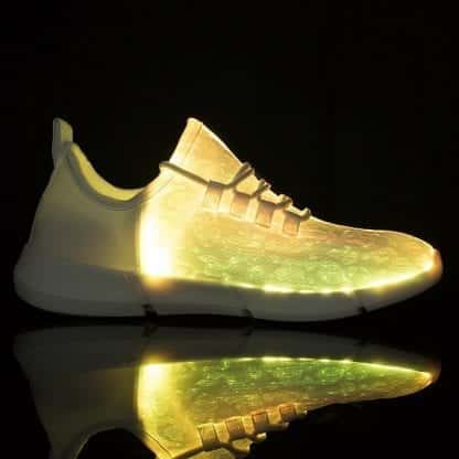 Led Shoes Kids White Fiber Optics - Image 4