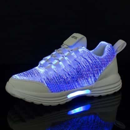 LED Shoes Women White Fiber runners - Image 3
