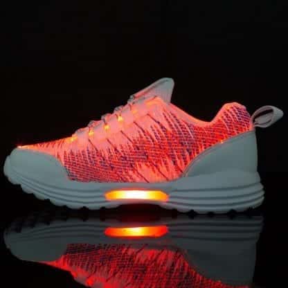 LED Shoes Women White Fiber runners - Image 4