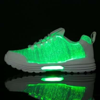 LED Shoes Women White Fiber runners - Image 2