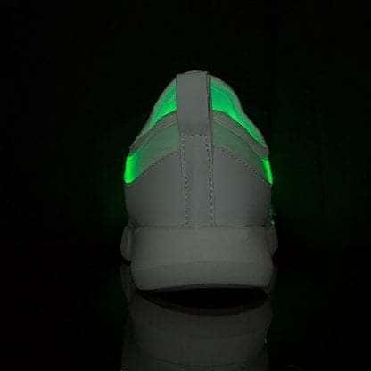 Led Shoes White Mens Fiber Trainers - Image 5