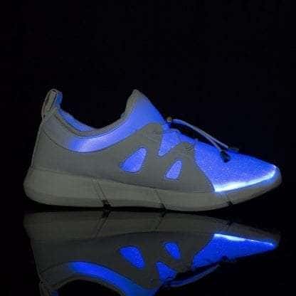 Led Shoes White Mens Fiber Trainers - Image 4