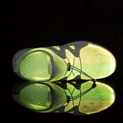 Led Shoes White Mens Fiber Trainers - Image 6