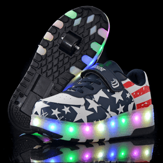 Led Shoes American Flag Rollers