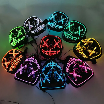 led halloween mask colors