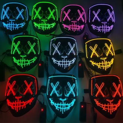 led halloween mask