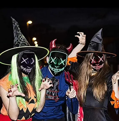 led halloween mask real life picture